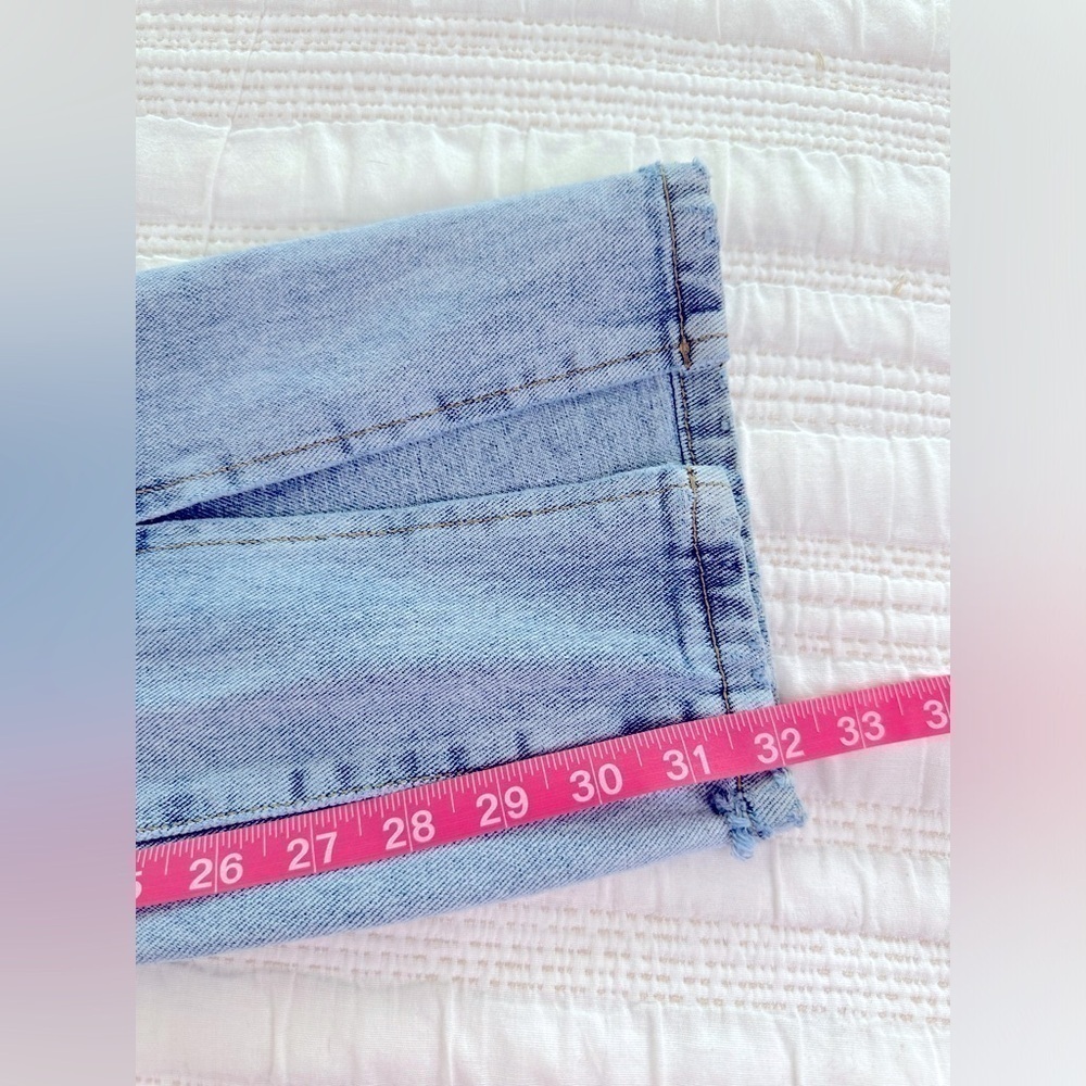 Pretty Little Thing Split Front Hem Jeans Size 8 - Picture 7 of 11